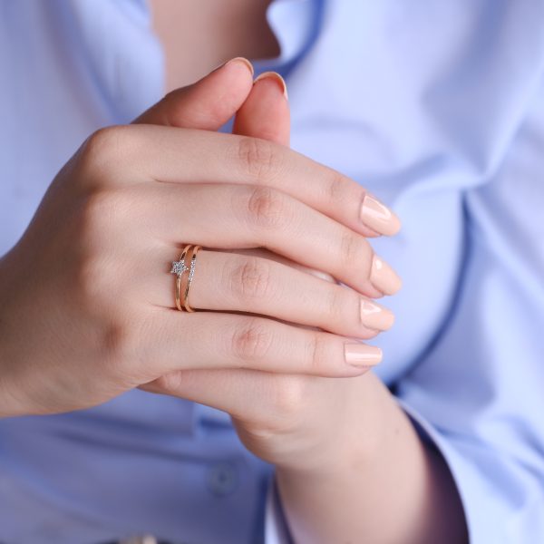 0,09 Karat Pırlanta Günlük Yüzük - Görsel 2