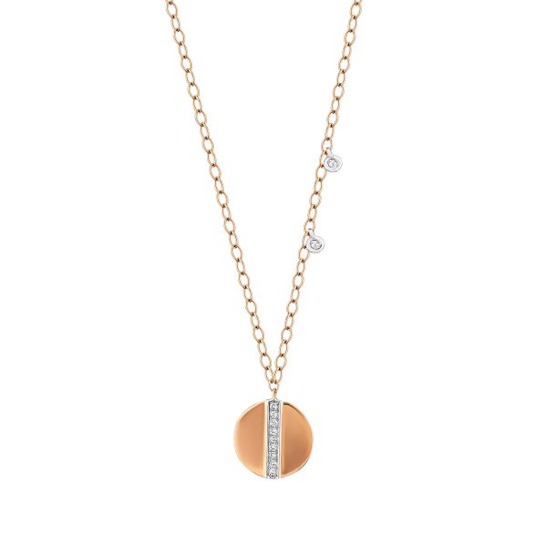 0,09 Karat Pırlanta Rose Kolye