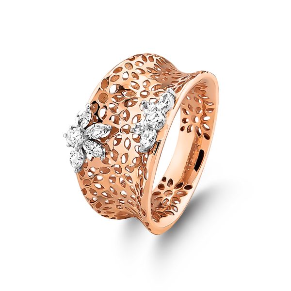 0,48 Karat Pırlanta Rose Yüzük