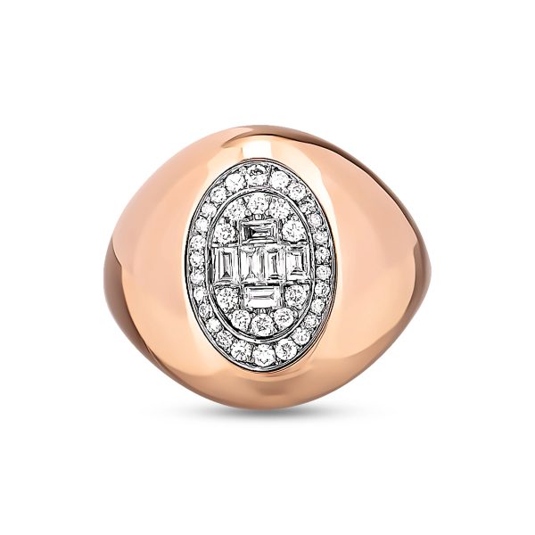 0,49 Karat Pırlanta Rose Yüzük - Görsel 2