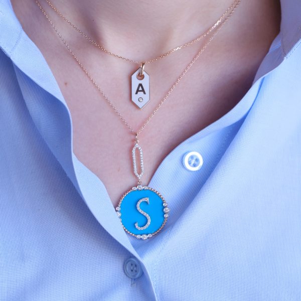 0,67 Karat Pırlanta S Harf Kolye - Görsel 2