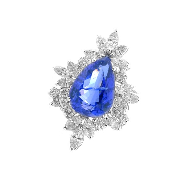 13,10 Karat Pırlanta Tanzanite Yüzük